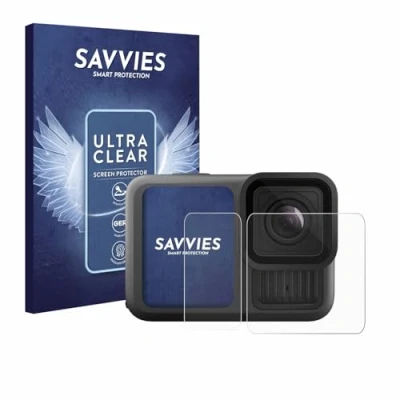 Afbeelding van Savvies Screenprotector voor GoPro Hero 13 Black Ultra Wide Edition Folie Beschermfolie transparant (18 Stuks)