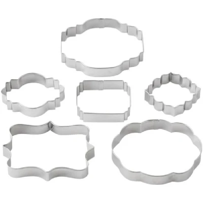 Afbeelding van Wilton Fondant En Gum Paste Plaque Cut Outs, 6 Delig