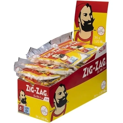 Afbeelding van Zig Zag Slim Filter 6 mm 34 zakken van elk 120 filters