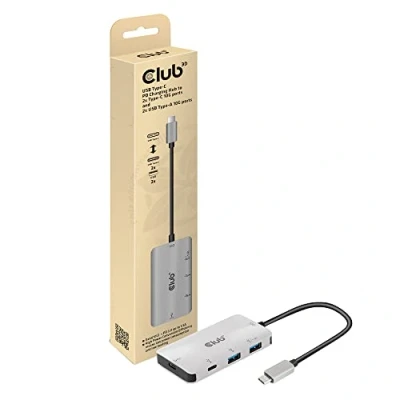 Afbeelding van club3D USB 3.2 Gen 1 (USB 3.0) Adapter [1x C stekker 2x C, 2 3.1)] 3.1 Typ