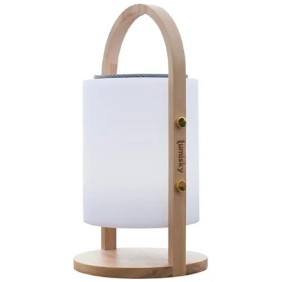 Afbeelding van Draadloze bluetooth luidspreker lamp H37CM WOODY PLAY