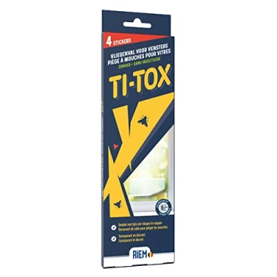 Afbeelding van Riem Ti tox Anti vliegensticker, Transparant, 4 Stuks insecten