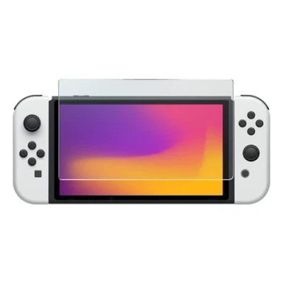 Afbeelding van Deltaco GAM 151 Screenprotector Geschikt voor Nintendo Switch OLED Schermbeveiliging Gehard Glas H9