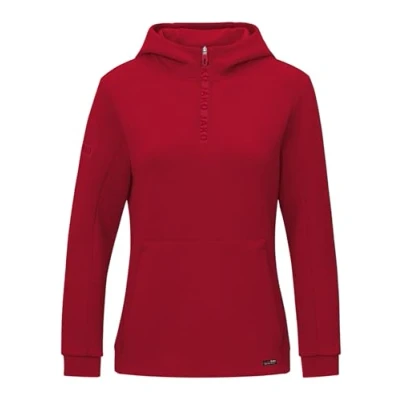 Afbeelding van JAKO Sweater met kap Pro Casual wit 34 chilirood / 38