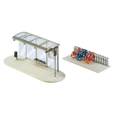 Afbeelding van Faller Bushokje City Compact modelbouwsets, hobbybouwspeelgoed voor kinderen, modelverf en accessoires