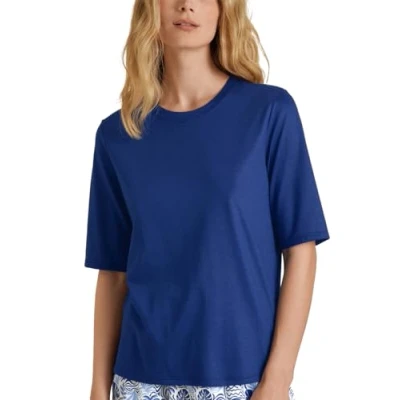 Afbeelding van CALIDA Favourites Serenity Shirt korte mouwen Sodalite Blue, 1 stuk, maat 32 34, 32/34 NL