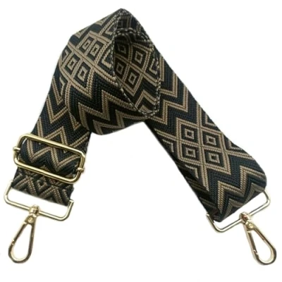 Afbeelding van Schouderriem voor tas, 5 cm, brede riem, schoudertas, verstelbaar, schouderriem, verwisselbare handtas met goudkleurige gesp, dames, doe het zelf, accessoires (zwart/kaki), 18
