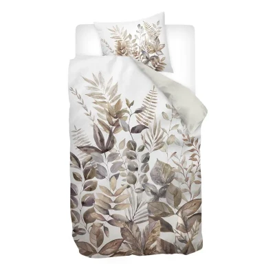 Afbeelding van Snoozing Rowan Dekbedovertrek Eenpersoons 140x200/220 cm Zand