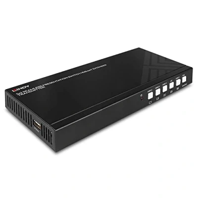 Afbeelding van Lindy Extender Transmitter mit HDMI,DP,Typ C Inputs HDBaseT