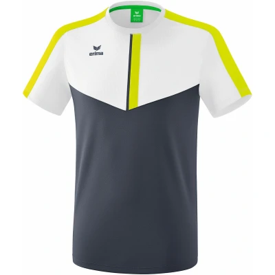 Afbeelding van Erima Squad T shirt wit/slate grey/lime