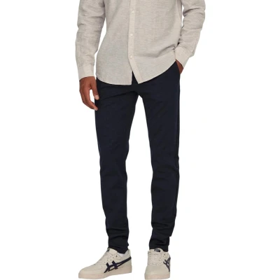 Afbeelding van Only &amp; Sons Onsmark SLIM TAP Chino, Heren, Maat: 33x32, Dress blues