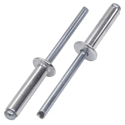 Afbeelding van SKIR&#039;CO (50 stuks) Verzinkte stalen blindklinknagels 5,0 x 25 mm, doorn, popklinknagels, koepelkop, DIN 7337 klinknagels