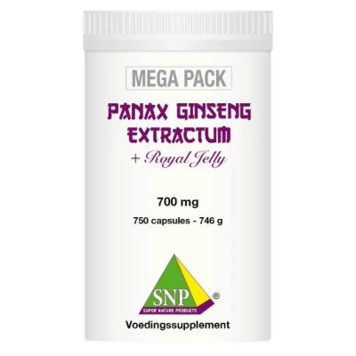 Afbeelding van SNP Panax ginseng extract megapack 750 capsules