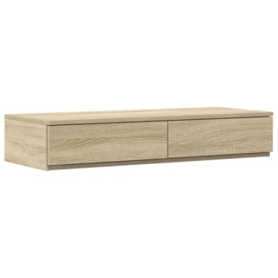 Afbeelding van vidaXL Nachtkastjes Sonoma eik Bewerkt hout 100 x 36.5 16.5 cm Opslag