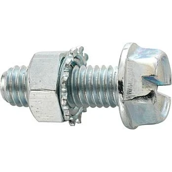 Afbeelding van Fix Nippel Hex washer head screw 12mm w.toothed nut
