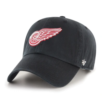 Afbeelding van &#039;47 NHL Detroit Red Wings Brand Clean Up Verstelbare Hoed, Zwart, One Size