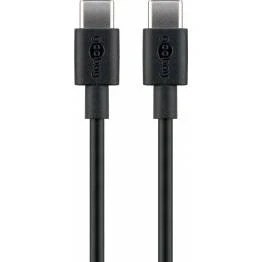 Afbeelding van USB C naar kabel 2 meter 2.0 (Zwart)