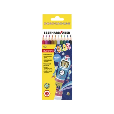 Afbeelding van 5x Kleurpotloden Eberhard Faber Colori Metallic 10 stuks