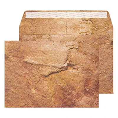 Afbeelding van Blake Creative Senses C5 162 x 229 mm 135gsm Peel &amp; Seal Natural Finish Portemonnee Enveloppen (NT355) Yorkshire Sandstone Design Pack van 125