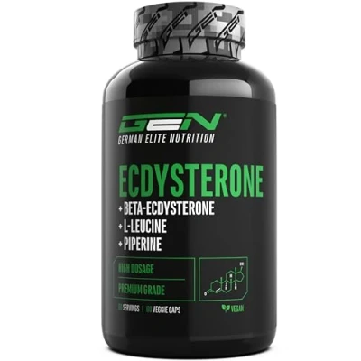 Afbeelding van ecdysteron Complex Hooggedoseerd met 760 mg per capsule Premium: 90% bèta + L leucine piperine 60 capsules Veganistisch