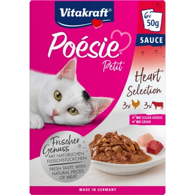 Afbeelding van Vitakraft Poésie Petit Heart Selection 6 x 50gr