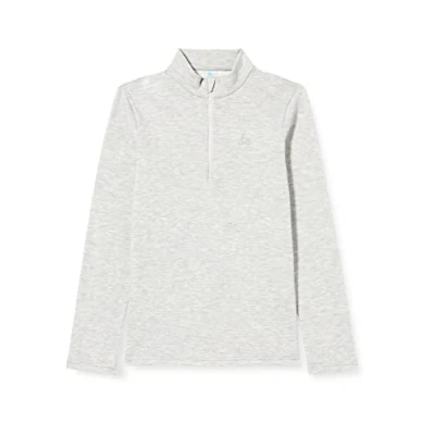 Afbeelding van Odlo Middenlaag Loopshirt Halve Rits BERRA Kinderen GRIJS Maat 152