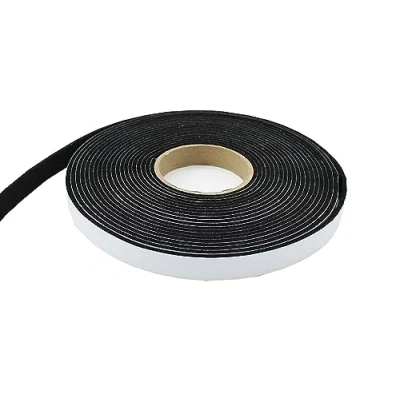 Afbeelding van tukan tex Viltband, zelfklevend, 50 mm breed, 3,0 dik, 20 m lang, viltglijderrol, klepperbescherming, afdichtingstape van vilt (5 cm meter zwart)