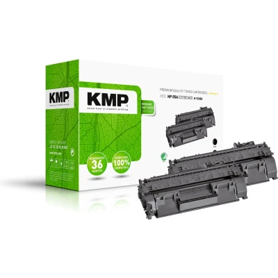 Afbeelding van KMP 1217.8021 H T235D vervangt HP 05A (CE505A) zwart compatibele toner 2 stuks