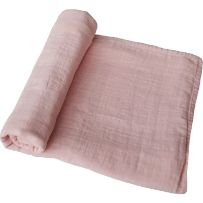Afbeelding van Mushie Hydrofiele doek XL 120x120cm Rose Vanilla