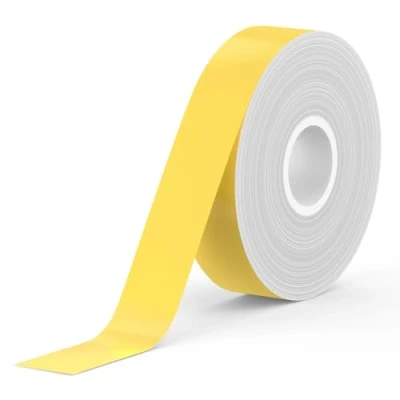 Afbeelding van SUPVAN E10 Zelfklevende Etiketten, Multifunctionele Thermische Etiketten voor Thuiskantoren Scholen, Compatibel met E10/E16 Etikettenprinters, 15 mm*6 m, 1 Rollen (Geel)