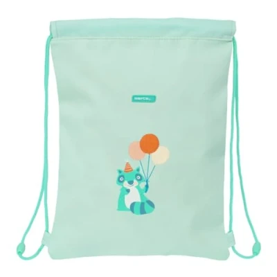 Afbeelding van Rugtas met Koordjes Safta Fiesta Groen 26 x 34 1 cm