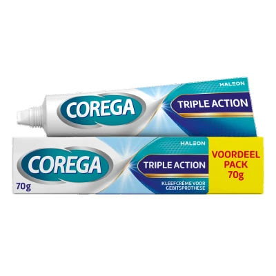 Afbeelding van Corega Triple Action Kleefcrème Voordeel Pack 70GR