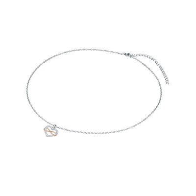 Afbeelding van Lulu &amp; Jane Zirkonia Ketting, Dames, Maat: One Size, Silber