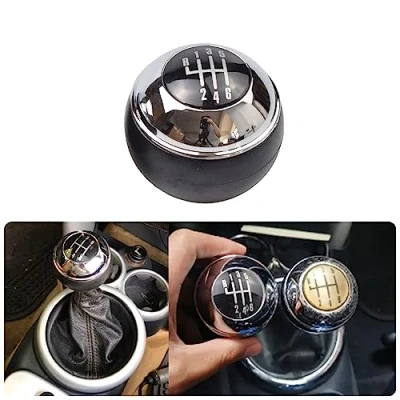 Afbeelding van Kakulkomen 5/6 Speed Auto Versnellingspookknop Shifter Hendel Hand Bal voor Mini R50 One D R52 R53 Cooper S 3 Deuren 2001 2002 2003 2004 2005 2008 (6 versnellingen)