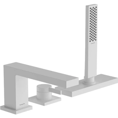 Afbeelding van Hansgrohe hg 3 hole bath mixer tecturis e finish set rim mounted mw 73443700