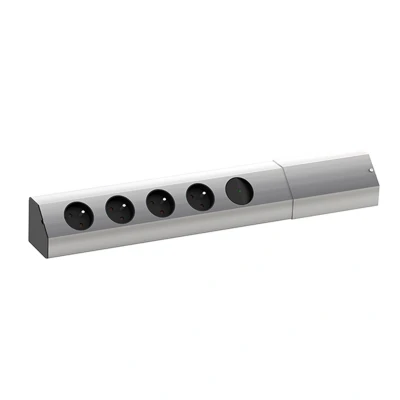 Afbeelding van BACHMANN contactdoosstrip CASIA, 4 voudig, UTE, schakelaar