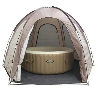 Afbeelding van Bubbeldak Steinbach 036430 zwembaddak voor bubbelbaden tot ca. Ø 239 x 71 cm met serviceopeningen technische unit 350 290 220 (LxBxH)