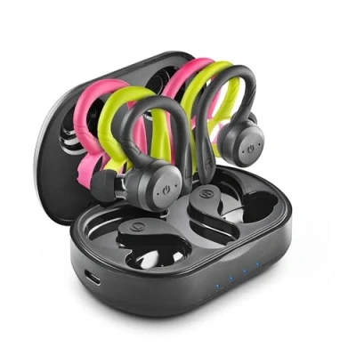 Afbeelding van NGS Artica Jogger Draadloze sport hoofdtelefoon, compatibel met TWS technologie en Bluetooth 5.3, waterdicht, automatische verbinding, 40 uur batterijduur, minimalistisch ergonomisch design