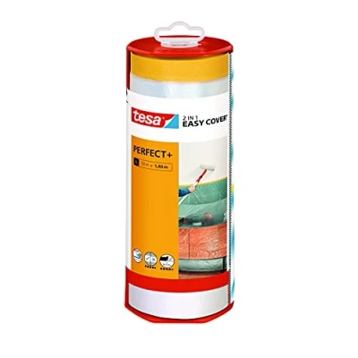 Afbeelding van tesa Easy Cover Perfect+ 56571 00000 00 Afdekfolie Geel, Transparant (l x b) 33 m 1.40 1 stuk(s)