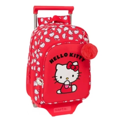 Afbeelding van Schoolrugzak met Wielen Hello Kitty Iconic Wit Rood 26 x 11 67 cm 34