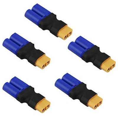 Afbeelding van LinsyRC 5 pack XT60 naar EC5 Connector Zonder Draadadapter voor RC Lipo batterij (XT60 Vrouwelijke Mannelijke)