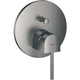 Afbeelding van Grohe plus inbouwmengkraan opbouwdeel bad eengreeps 2 weg omstelinrichting keramische schijven hard graphite geborsteld 24060al3