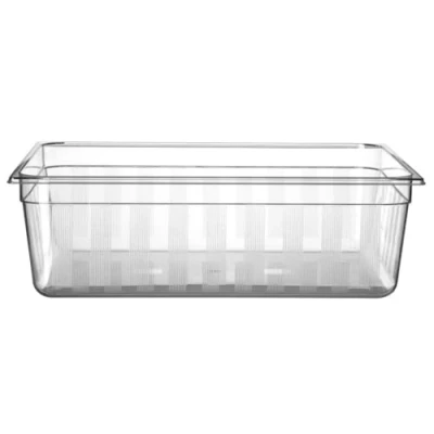 Afbeelding van Hendi Gastronorm container 2/1, Polycarbonaat, Zwart, 53(b)x65(d)x20(h)cm, 861196