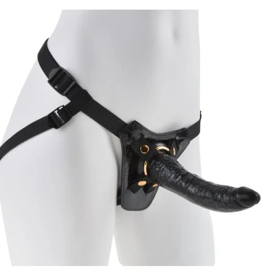 Afbeelding van Gold Designer Strap On Zwart Fetish Fantasy Series