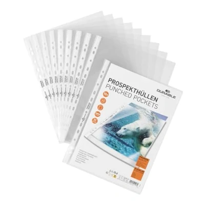 Afbeelding van Durable 267819 Showtassen (DIN A4 Premium, 0,08mm) 10 stuks, glashelder, stuks