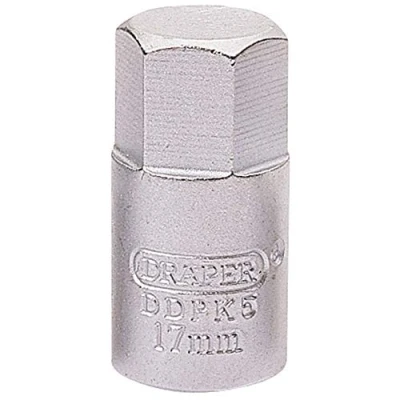 Afbeelding van Draper 38323 Hexagon Drain Plug Key, 3/8&quot; Vierkante Drive, 17mm