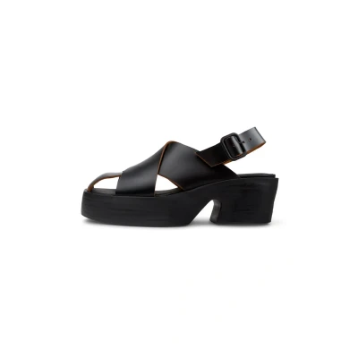 Afbeelding van Camper Sandalen met plateauzool, Dames, Maat: 37, Schwarz Schoenen