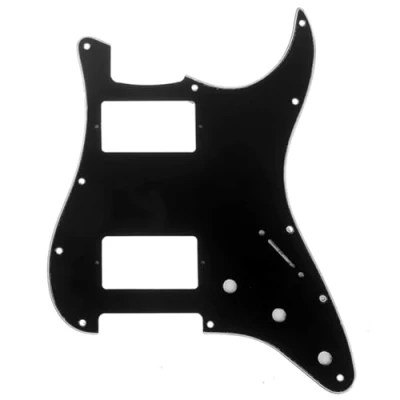 Afbeelding van Musiclily Pro HH 11 Schroefgaten Strat Gitaar Slagplaat voor Fender American/Mexican Standard Stratocaster Moderne Stijl, 3 laags Zwart