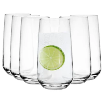 Afbeelding van Glasmark Krosno Glazen Set 0,43 Liter Cocktailglazen Cocktail Drinkglazen Waterglazen Vaatwasmachinebestendige Kinderglazen Glasses Kleine Sapglazen 6 X 430 Ml
