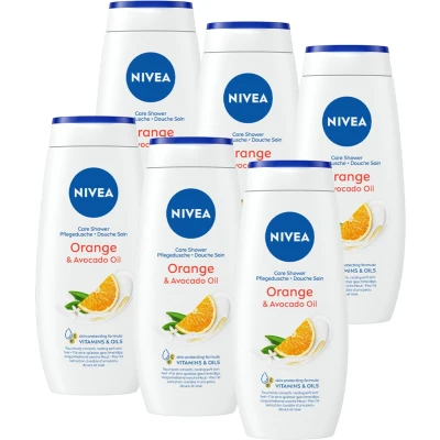 Afbeelding van Nivea Douchegel Orange en Avocado Oil 6 x 250 ml